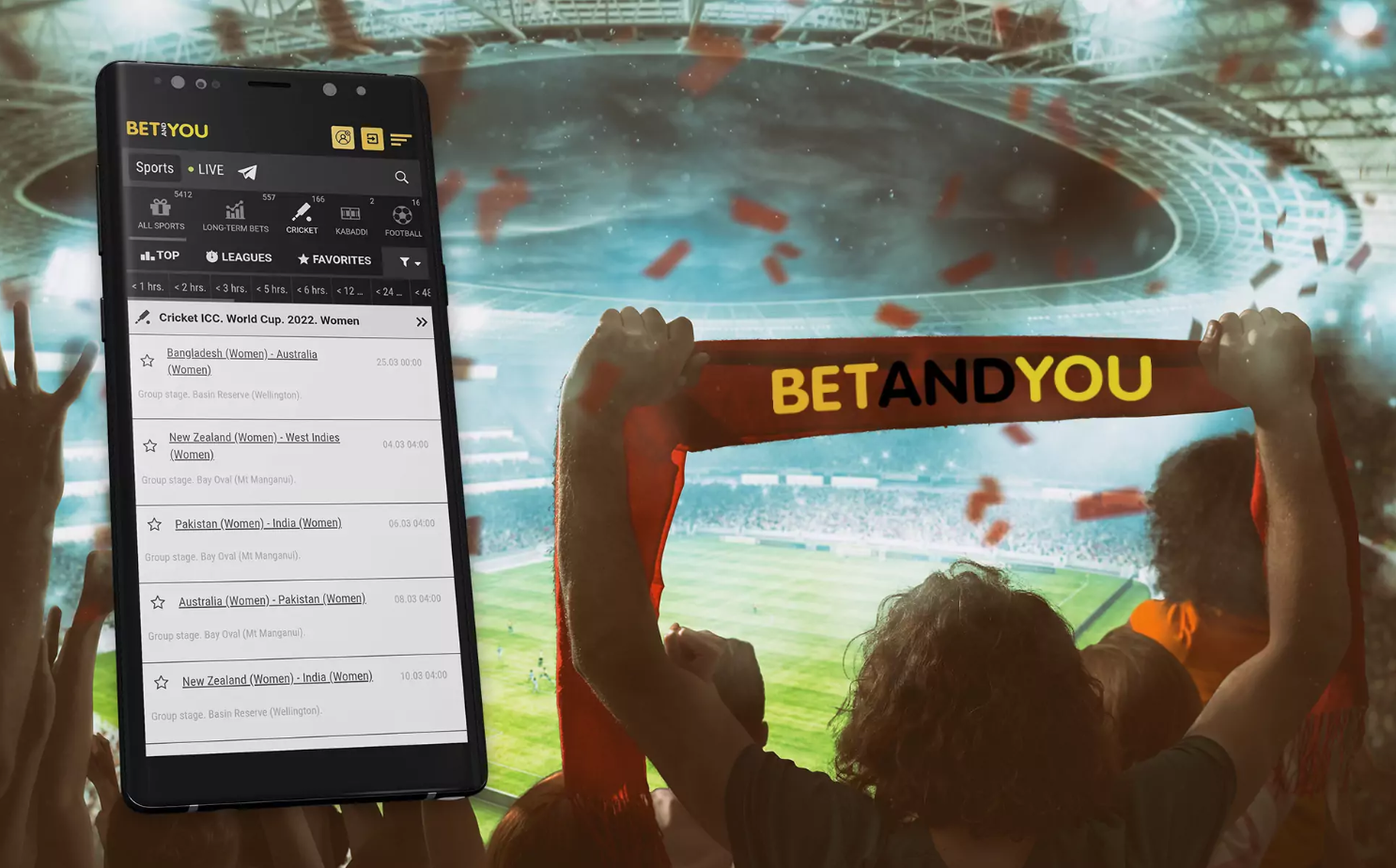 Programme mobile Betandyou iOS